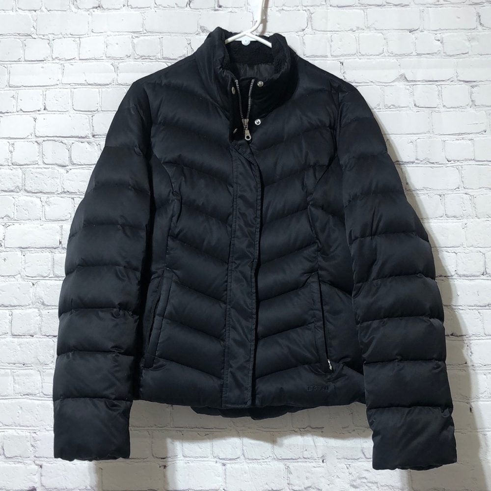 Eddie Bauer Black Quilted Puffer Jacket